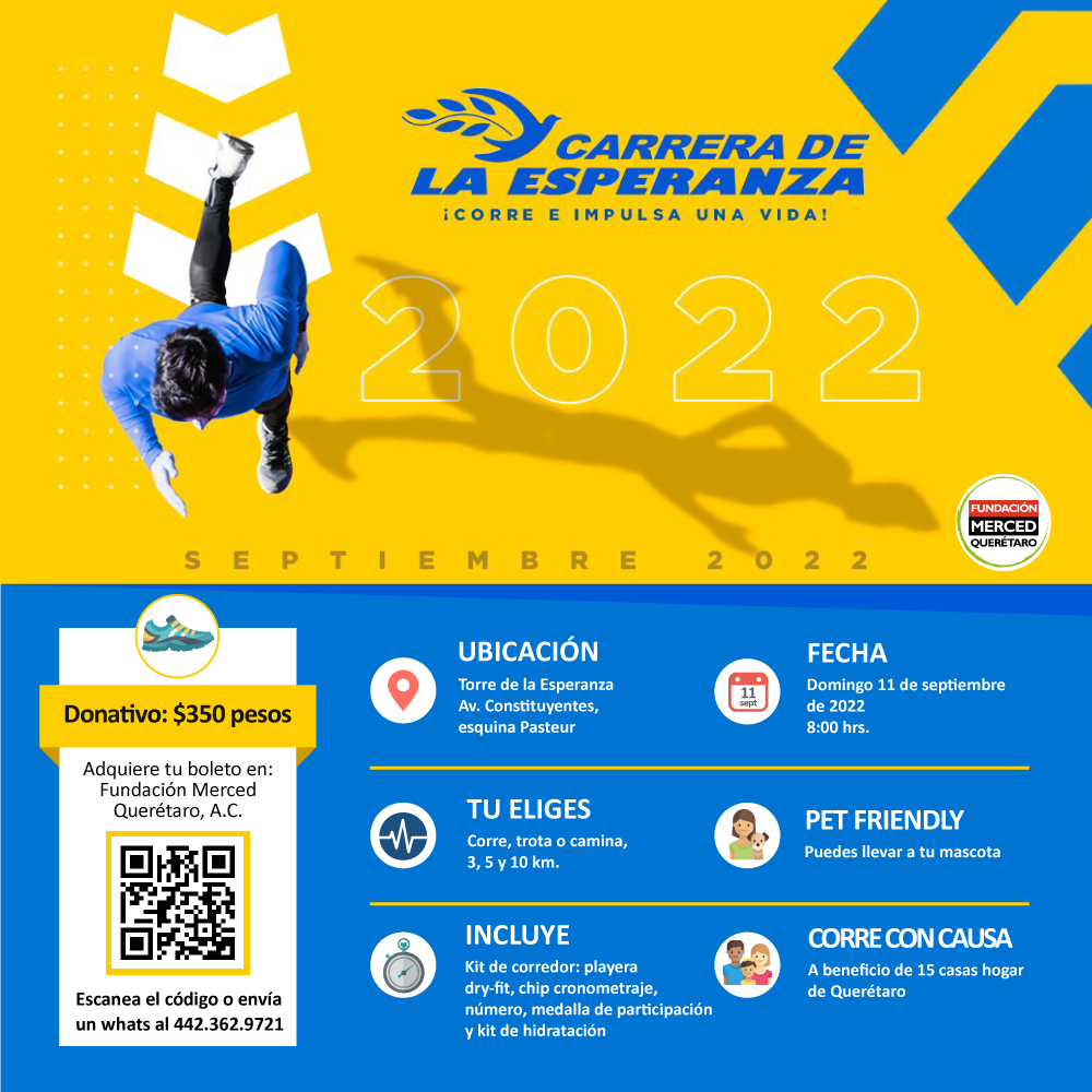 Carrera de la Esperanza 2022 | Fundación Merced Querétaro